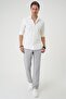 Men's Slim Fit Seersucker Fabric Patterned Long Sleeve White Shirt g 1592 - 5