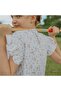 Organic White Cute Rabbit Pattern Jacquard Ruffle Short Sleeve Shorts Girls Pajamas Set - 8