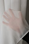 Stylish Tulle Curtain with Herringbone Texture – Bamboo |   No Ironing Required, Modern Model with Dense Texture