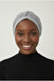 Braided Light Gray Ready-To-Wear Turban Hijab Pool Cap Suitable for Medical Use