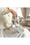 PEARLY Silver Women's Platform 11cm Heel Pearl Embellished Ankle Strap Evening Bridal Wedding Shoes