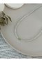 White Glass Beaded Women's Necklace with Heart |   Water Green Heart Necklace - 5