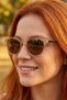 Polarized Honey Color Women's Sunglasses 1337 C2054 - Tr90 Flexible Durable Frame
