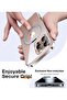 iPhone 15 Pro Case SuperSnap 360° Rotatable Silver Ring Magnetic Ring - 6
