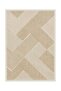 Digital Non-Slip Washable Modern Striped Mink Beige Living Room Carpet Kitchen Rug Runner - 2
