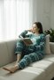 Women's Winter Plush Fleece Pajamas Set 8113
