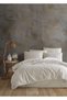 Puretouch Yarn-Dyed Natural Slub Duvet Cover Set Single Size 100% Cotton Burgundy - 5