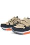 Genuine Leather Sand Gray Black Kids Sneakers Sports Shoes - 8