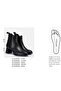 Large Size Heel Genuine Leather Women's Boots 41-42-43-44-Black Leather - 5
