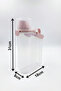 2300ml Set of 4 Unbreakable Food Storage Containers Leakproof Double Seal Large Chamber Lid with Scale - 3
