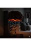 Luxury decorative lampshade with metal base and pink feather design 57 x 30 cm - 6