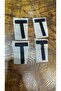 4 Pieces Iron-On Letter t Transfer Printing Embroidery 6X4 cm - 2