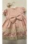 Baby Girl Evening Old Time Dress with Hair Clip Accessory 9-24 Months - 7