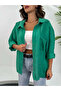Green Off-Shoulder Oversize Shirt - 4612 - 2