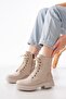 Vegan Leather Zippered Women's Boots - 3