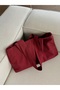 Burgundy Canvas Tote Bag - Waterproof Fabric - Tote Cloth Handbag and Shoulder Bag - 2