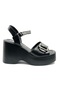 Villing Genuine Leather Comfort Orthopedic Women's Sandals Black - 2