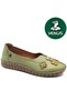 Itron Genuine Leather Orthopedic Women's Casual Shoes Green