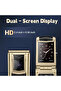 Luxury Flip Phone - Dual Sim Keypad Mobile - Classic Flip Design - Gold Finish - Unboxed Like N - 8
