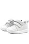 Sonic White Anatomical Genuine Leather Baby Sneakers - Velcro Sports Shoes - 4