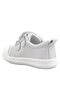 Sonic White Anatomical Genuine Leather Baby Sneakers - Velcro Sports Shoes - 3