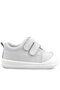 Sonic White Anatomical Genuine Leather Baby Sneakers - Velcro Sports Shoes - 2