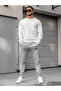 Men's Summer Sweatpants Skinny Leg Jogger Gray Cotton - 5