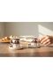 Russian Horse Patterned Porcelain 2-Person 4-Piece Coffee Cup Set - 2