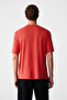 Mocassin Men's 100% Cotton Printed Relaxed Fit Round Neck Short Sleeve Red T-Shirt - 7
