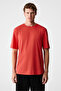 Mocassin Men's 100% Cotton Printed Relaxed Fit Round Neck Short Sleeve Red T-Shirt - 6