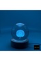 3D Lighted Glass Globe – Color Changing Led Night Light - 2