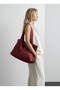 Burgundy Canvas Tote Bag - Waterproof Fabric - Tote Cloth Handbag and Shoulder Bag