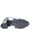 Cadra Genuine Leather Comfort Orthopedic Women's Sandals Dark Blue - 5