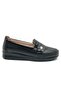Berfilla Dr.Tavsiyeli 100% Leather Inside Mother Women's Ballerina Shoes Black - 2
