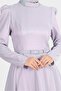 Belted Silvery Dress 42873 - 4