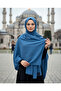 Fashion Cashmere Sapphire Cotton Shawl - 4