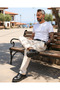 Baggy Fit Pile Detailed Men's Trousers - 2