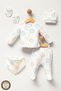 5-Piece Newborn Baby Hospital Discharge Set with Colorful Bear Silhouette - 3