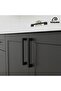 Aluminum Bridge Black 128 mm Handle Luxury Country Kitchen Furniture Cabinet Drawer Handle - 4