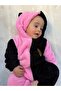 Welsoft Plush Zippered Winter Pompom Clown Baby Girl Sleeping Bag - 4