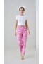Women's Pajama Bottoms Heart Patterned Soft Textured Anti-Pilling