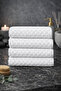 Shal 100% Cotton 50*90cm Jagar Set of 4 Hand & Face Towels