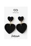Women's Clip-On Earrings Without Holes - Mesh Look Heart Earrings - 2