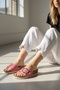 anatomical natural cork sole genuine suede leather slippers - 3