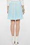Women Textured Mini Skirt, Turquoise - 4