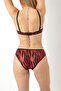 Zebra Patterned Bra Set-19646 - 5