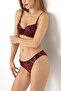 Zebra Patterned Bra Set-19646 - 2