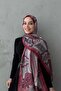 Burgundy Mahra Authentic Indian Silk Shawl