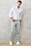 Men's Water Green Non-Kneeling 360-Degree Stretch in All Directions Comfortable S Slim Fit Slim-Fit Pants - 2