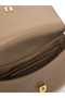Women's Adjustable Shoulder Strap Metallic Ck Logo Brown Shoulder Bag Lv04F3409G-Vfu - 3